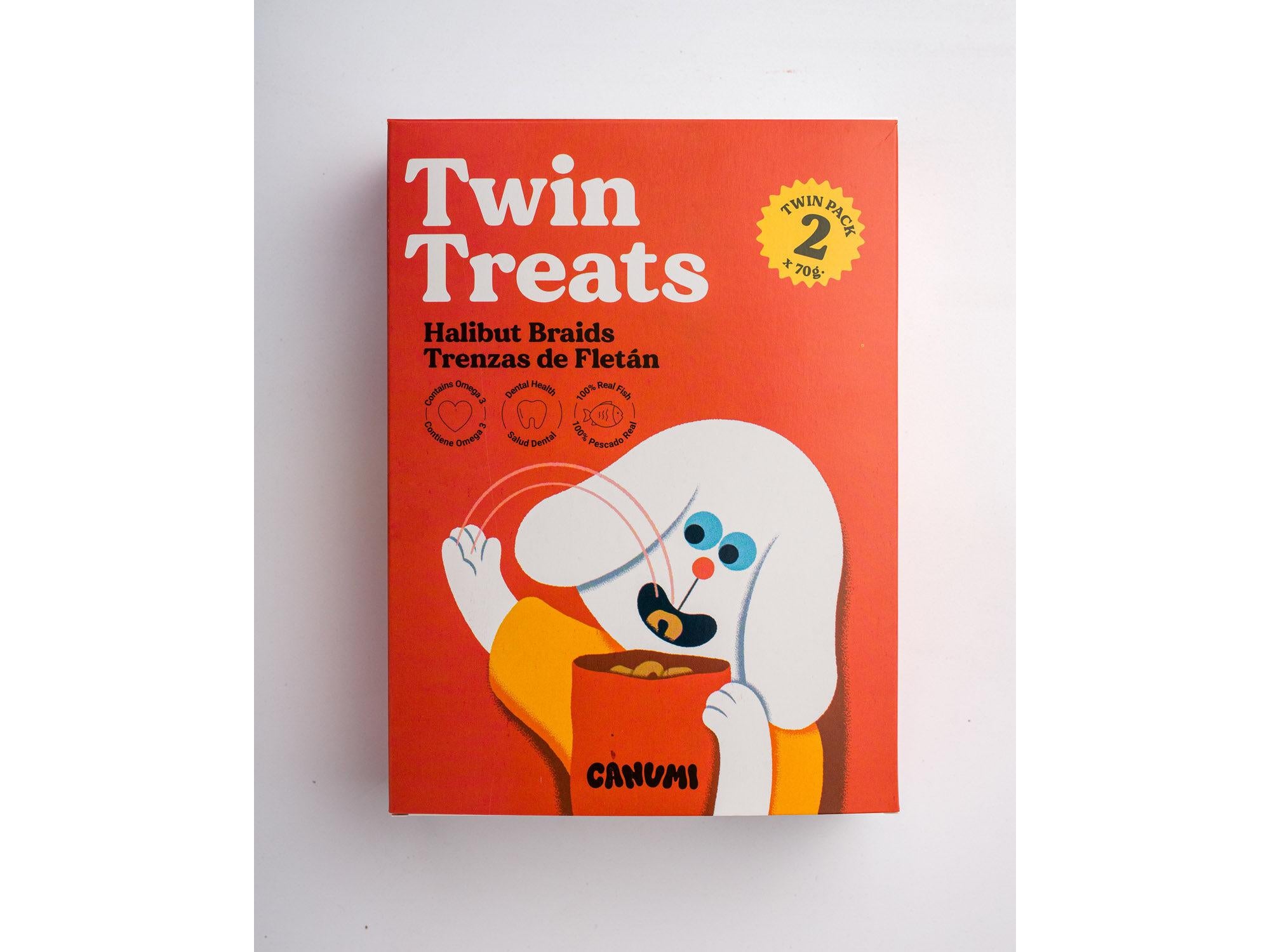 Canumi Twin Treats kveitefletter 2-pk – pakke