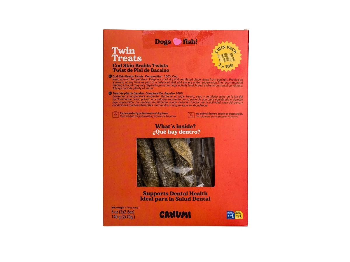 Canumi Twin Treats torskeskinn twist – detaljer