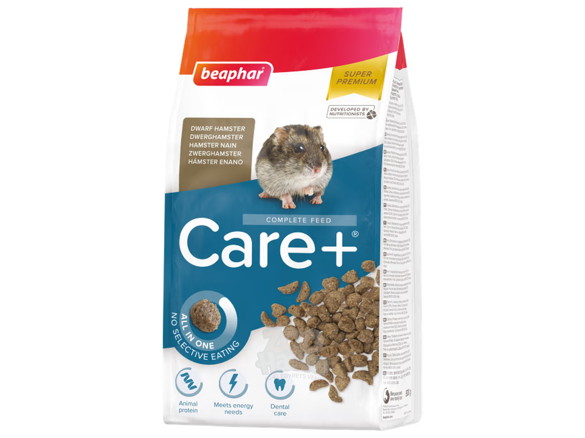 Beaphar Care+ Dverg Hamster 500g komplett fôr til dverghamster