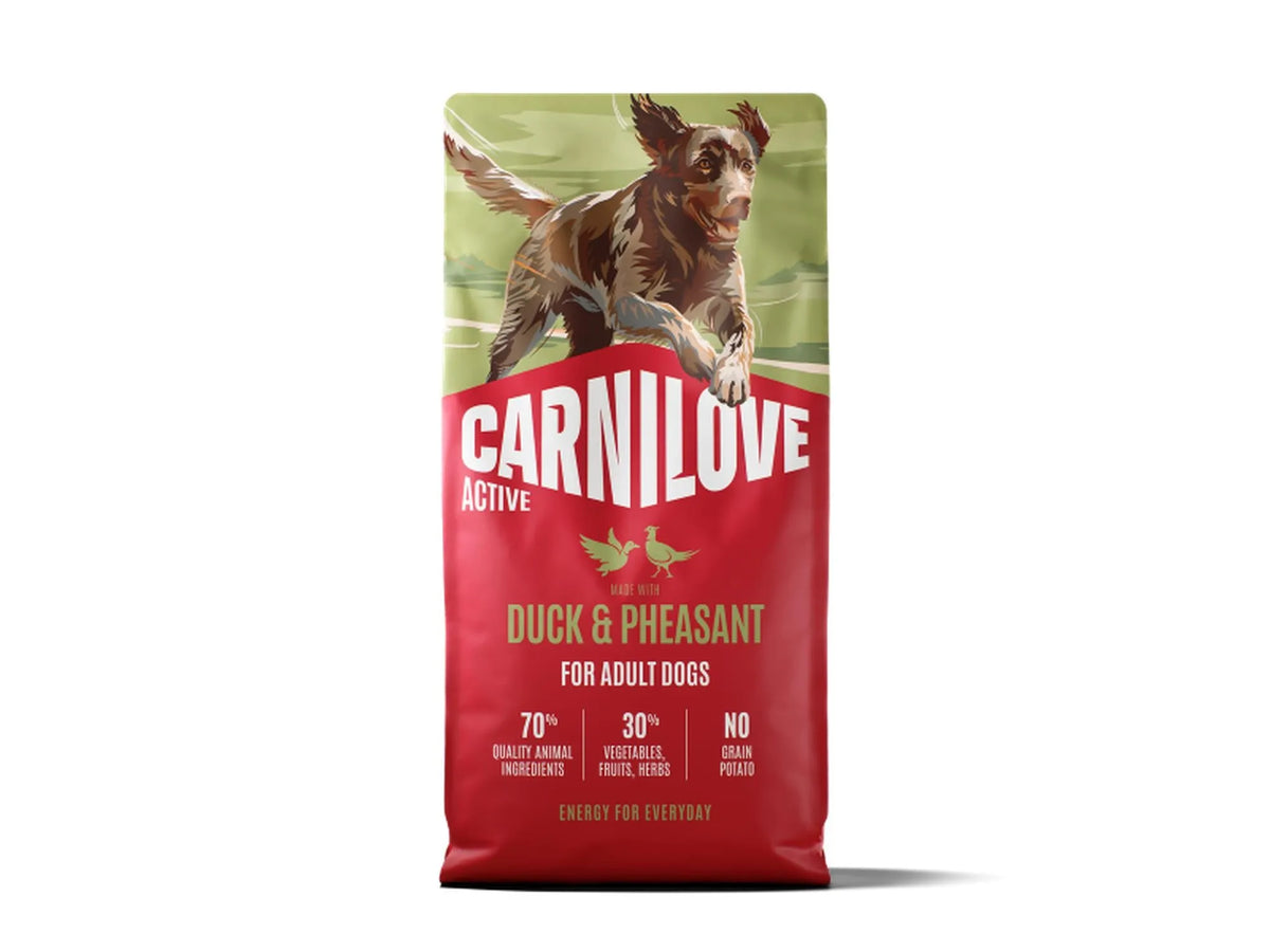 Carnilove Active Duck & Pheasant for Adult All Breeds – kornfritt tørrfôr med and og fasan 12 kg