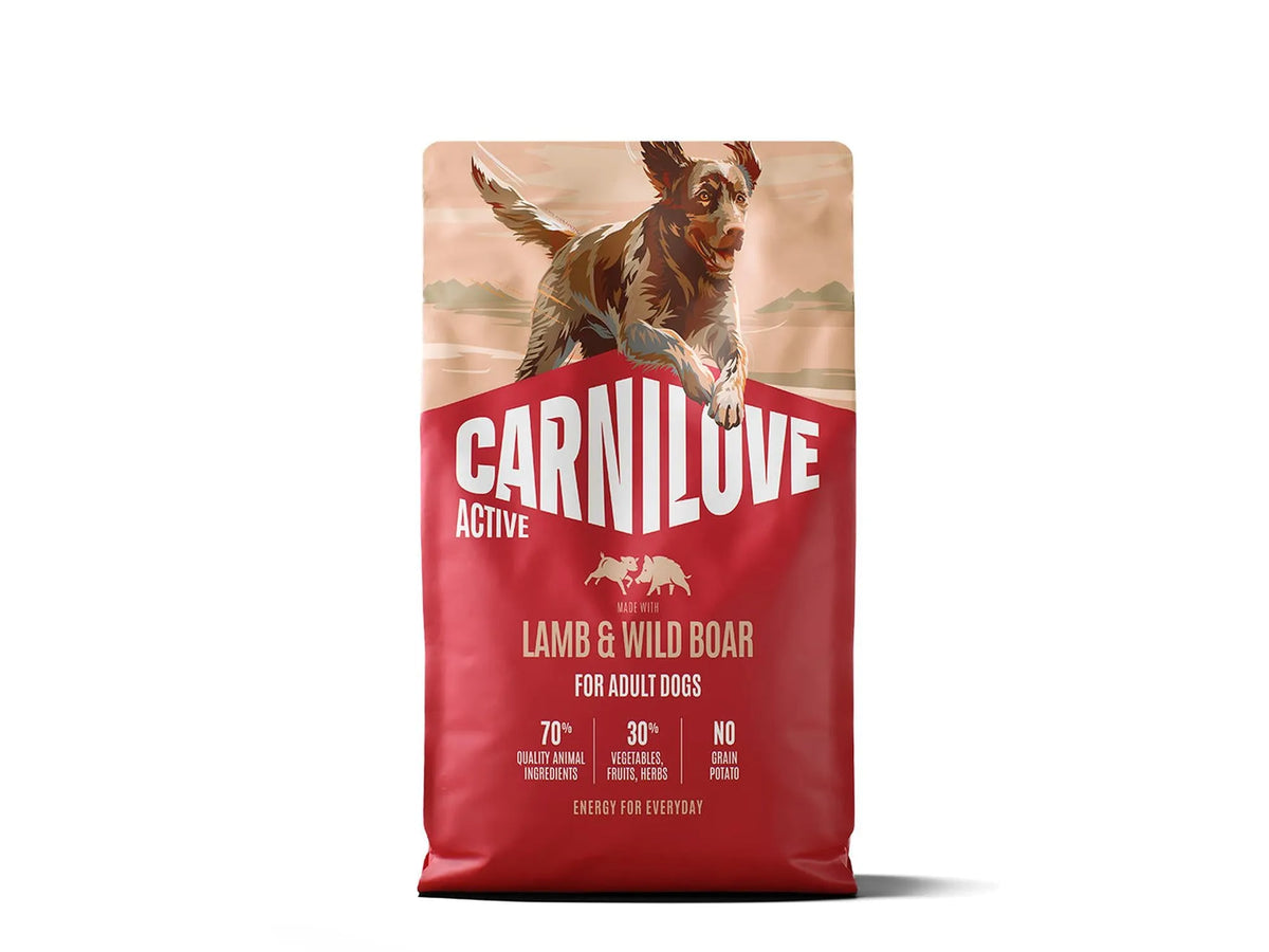 Carnilove Active Lamb & Wild Boar for Adult All Breeds – kornfritt tørrfôr med lam og villsvin 4 kg