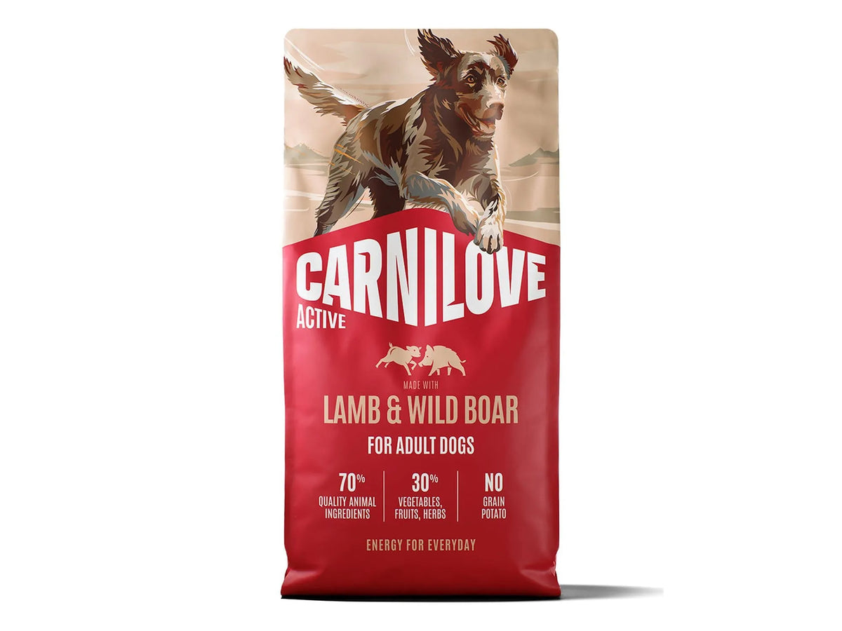 Carnilove Active Lamb & Wild Boar for Adult All Breeds – kornfritt tørrfôr med lam og villsvin 12 kg