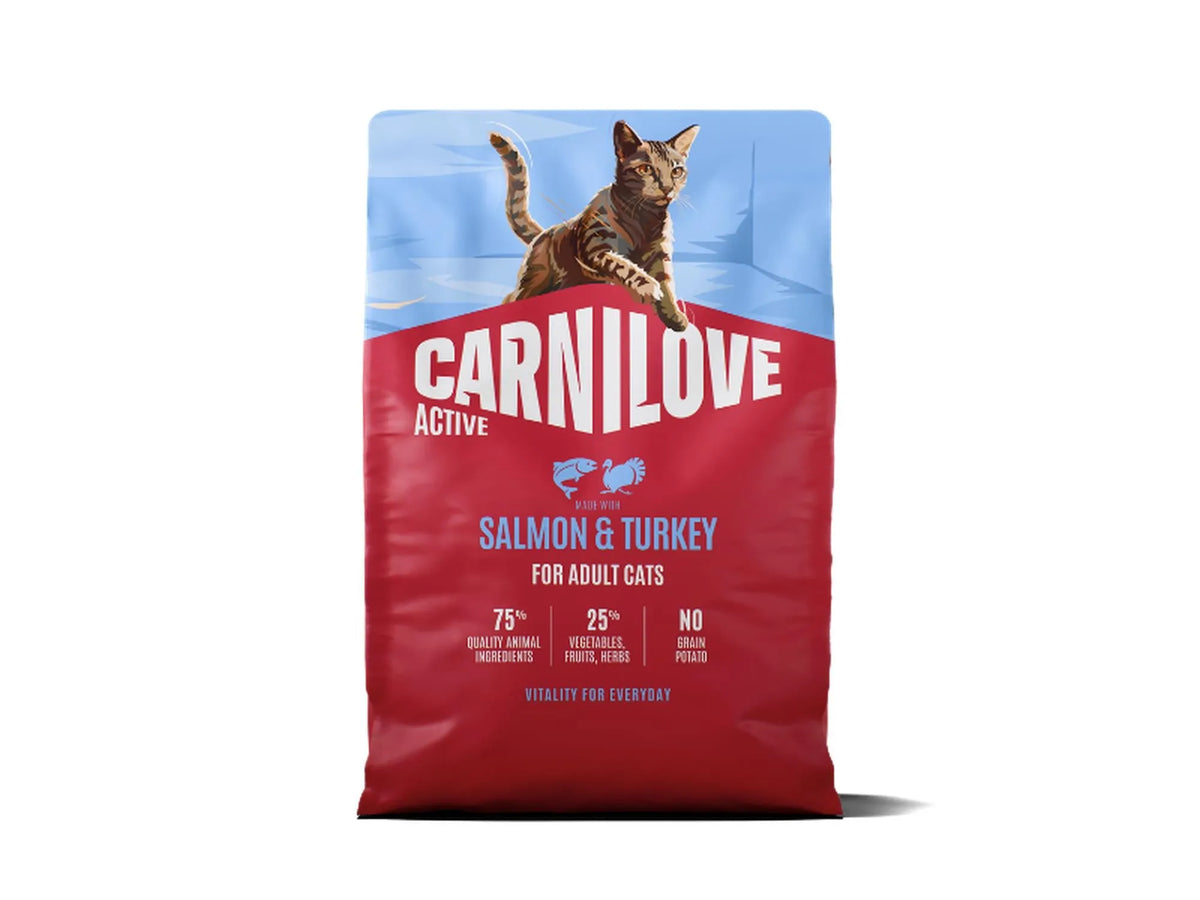 Carnilove Active Salmon & Turkey for Adult All Breeds – kornfritt tørrfôr til katt med laks 6 kg