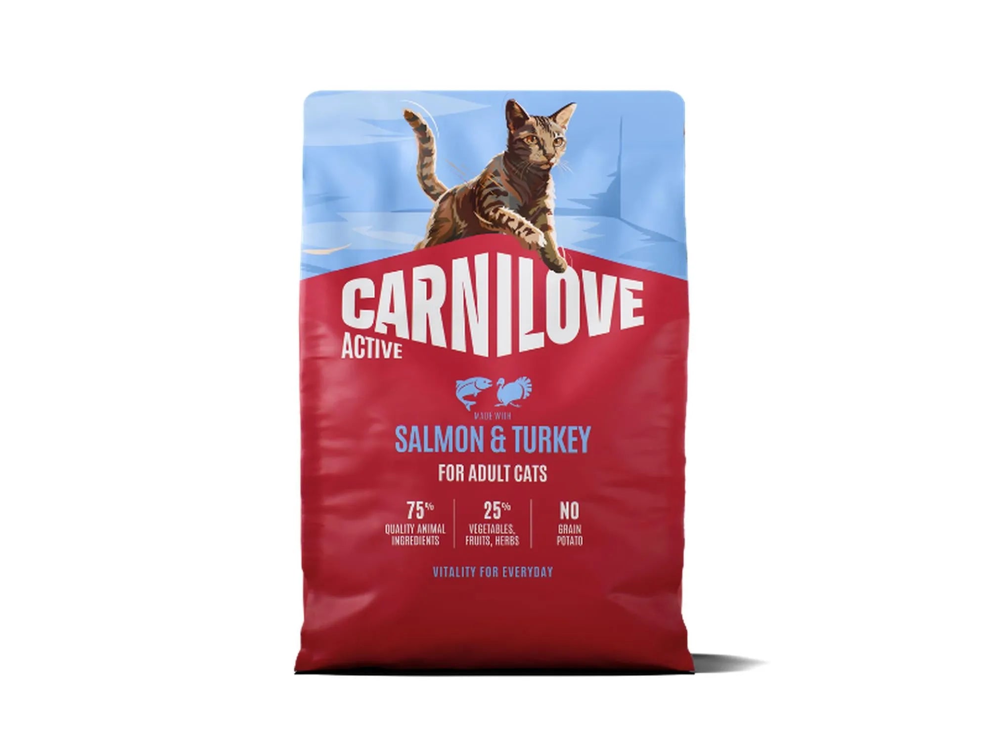 Carnilove Active Salmon & Turkey for Adult All Breeds – kornfritt tørrfôr til katt med laks 6 kg