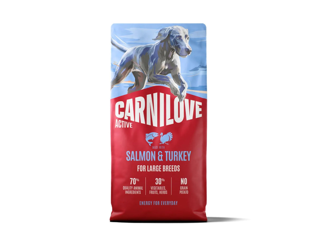 Carnilove Active Salmon & Turkey for Adult Large Breeds – tørrfôr til store raser 12 kg