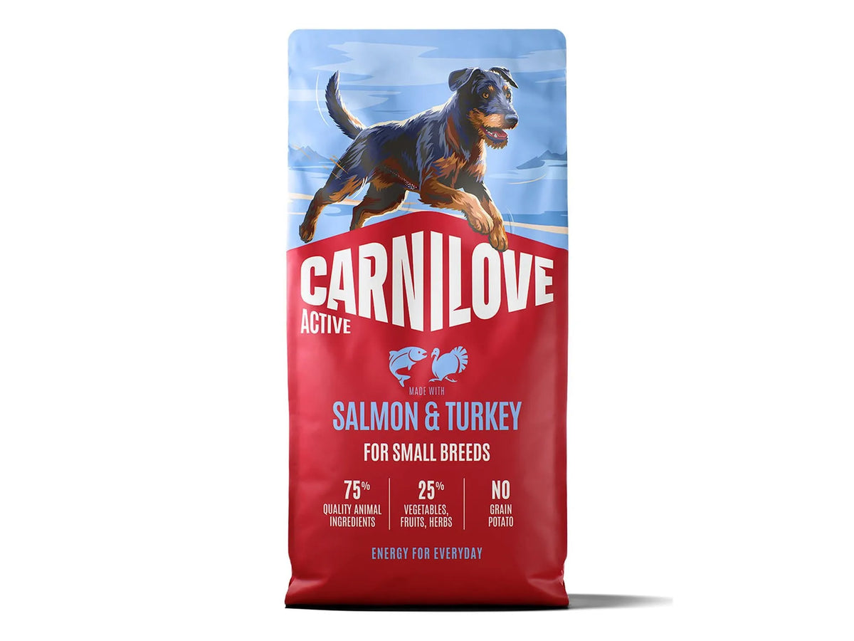 Carnilove Active Salmon & Turkey for Adult Small Breeds – tørrfôr til små raser 12 kg
