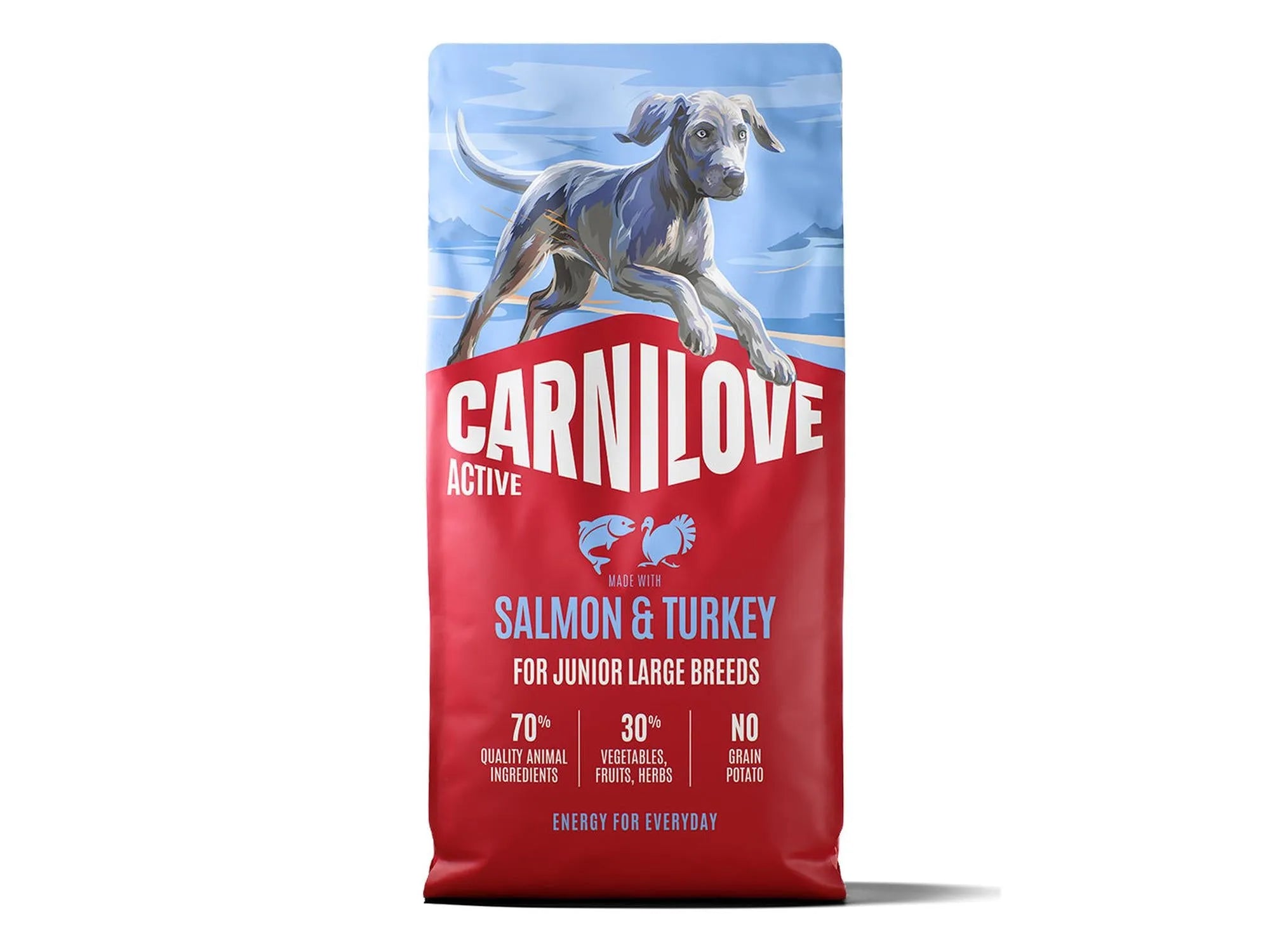 Carnilove Active Salmon & Turkey for Junior Large Breeds – tørrfôr til valp av store raser 12 kg