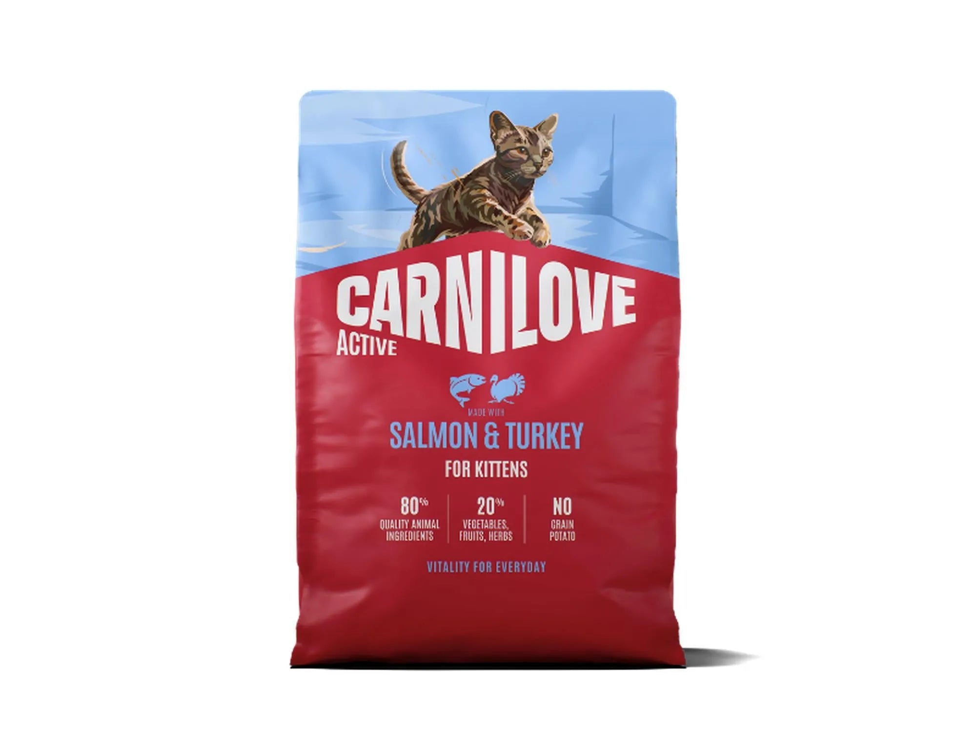 Carnilove Active Salmon & Turkey for Kittens – kornfritt kattungefôr med laks og kalkun 6 kg