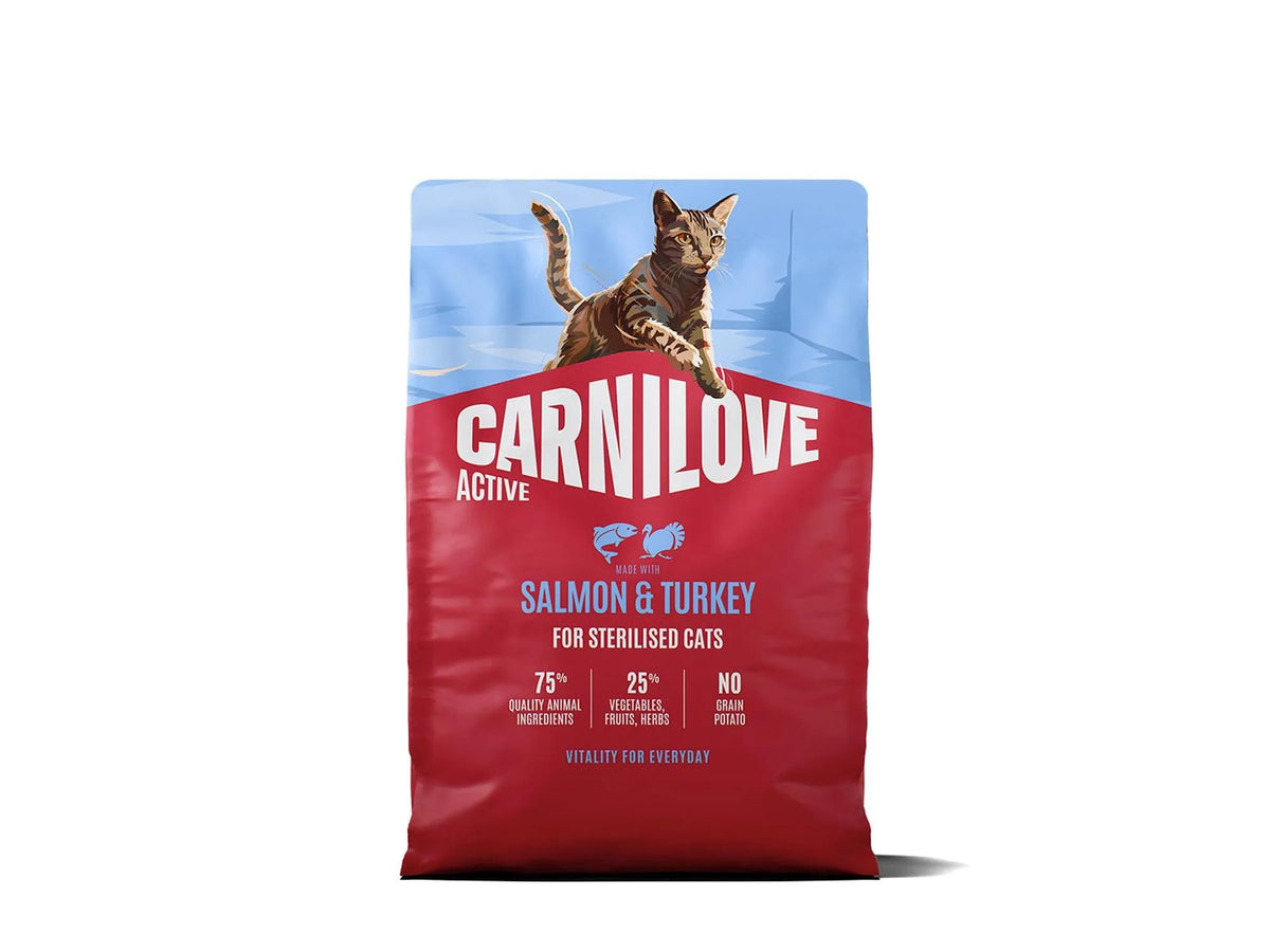 Carnilove Active Salmon & Turkey for Sterilised Cats – kornfritt tørrfôr til sterilisert katt 2 kg