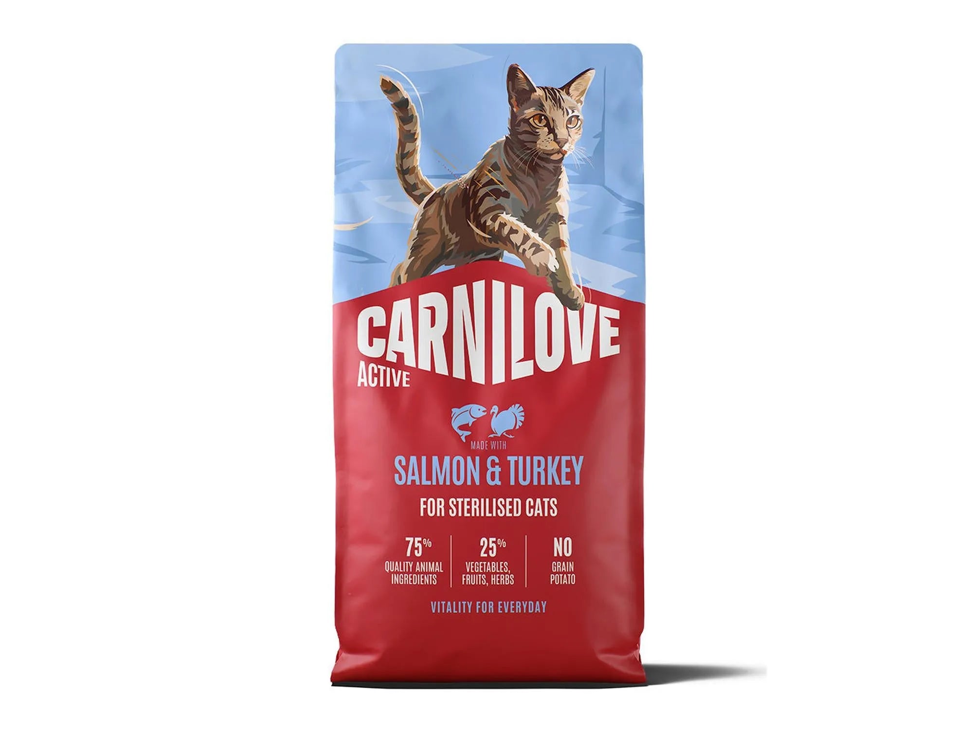Carnilove Active Salmon & Turkey for Sterilised Cats – kornfritt tørrfôr til sterilisert katt 6 kg