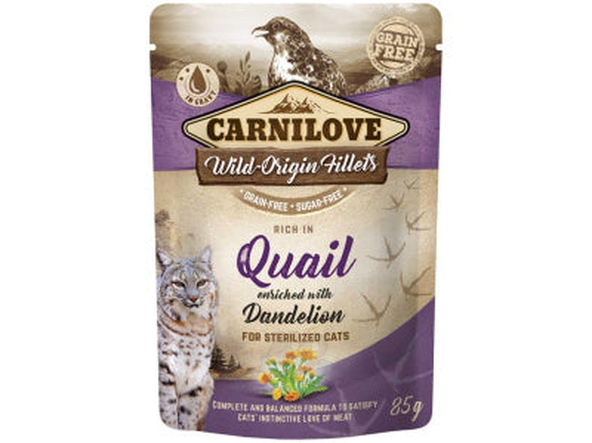 Carnilove Cat Pouch Quail with Dandelion 85 g