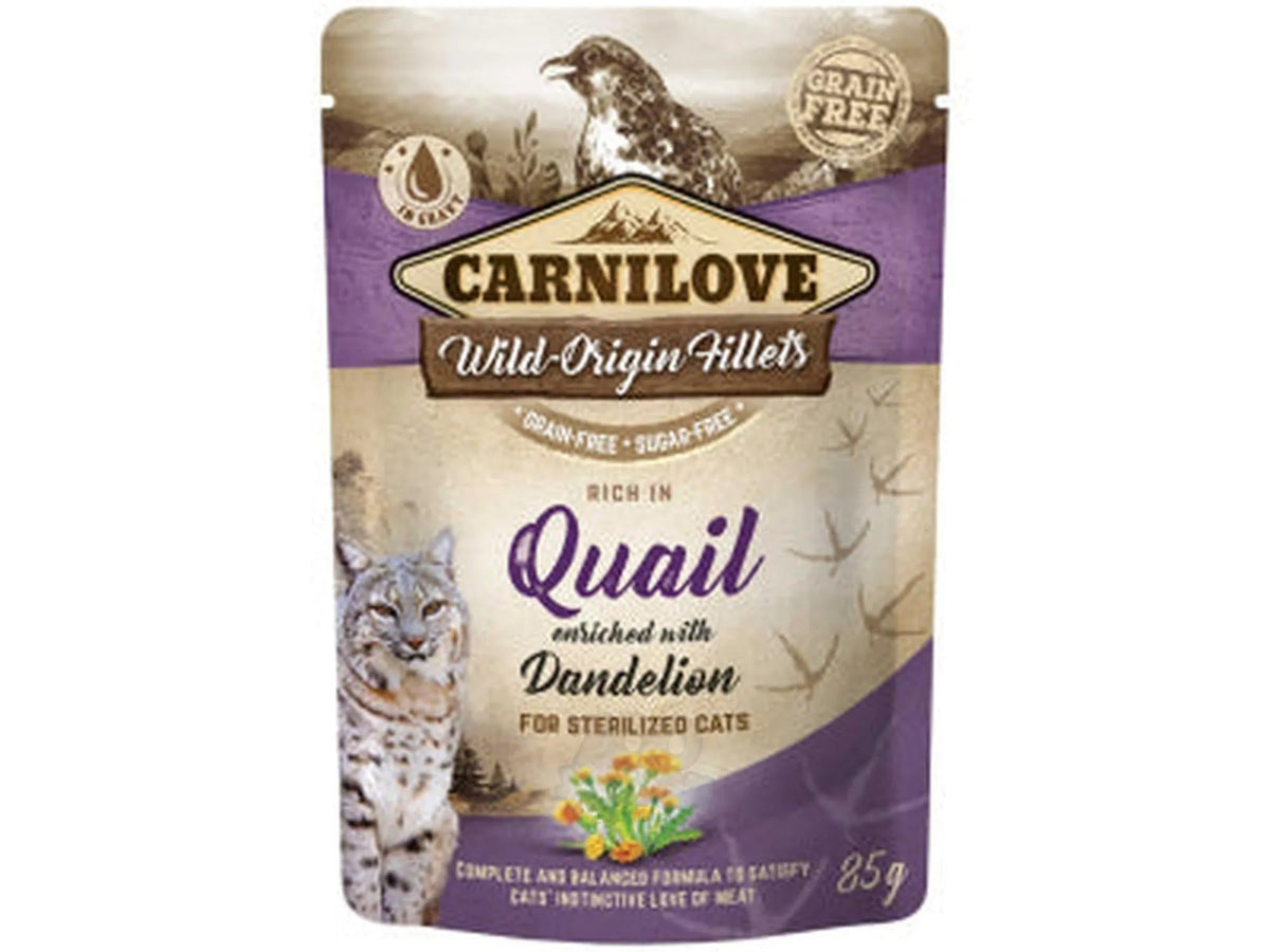 Carnilove Cat Pouch Quail with Dandelion 85 g