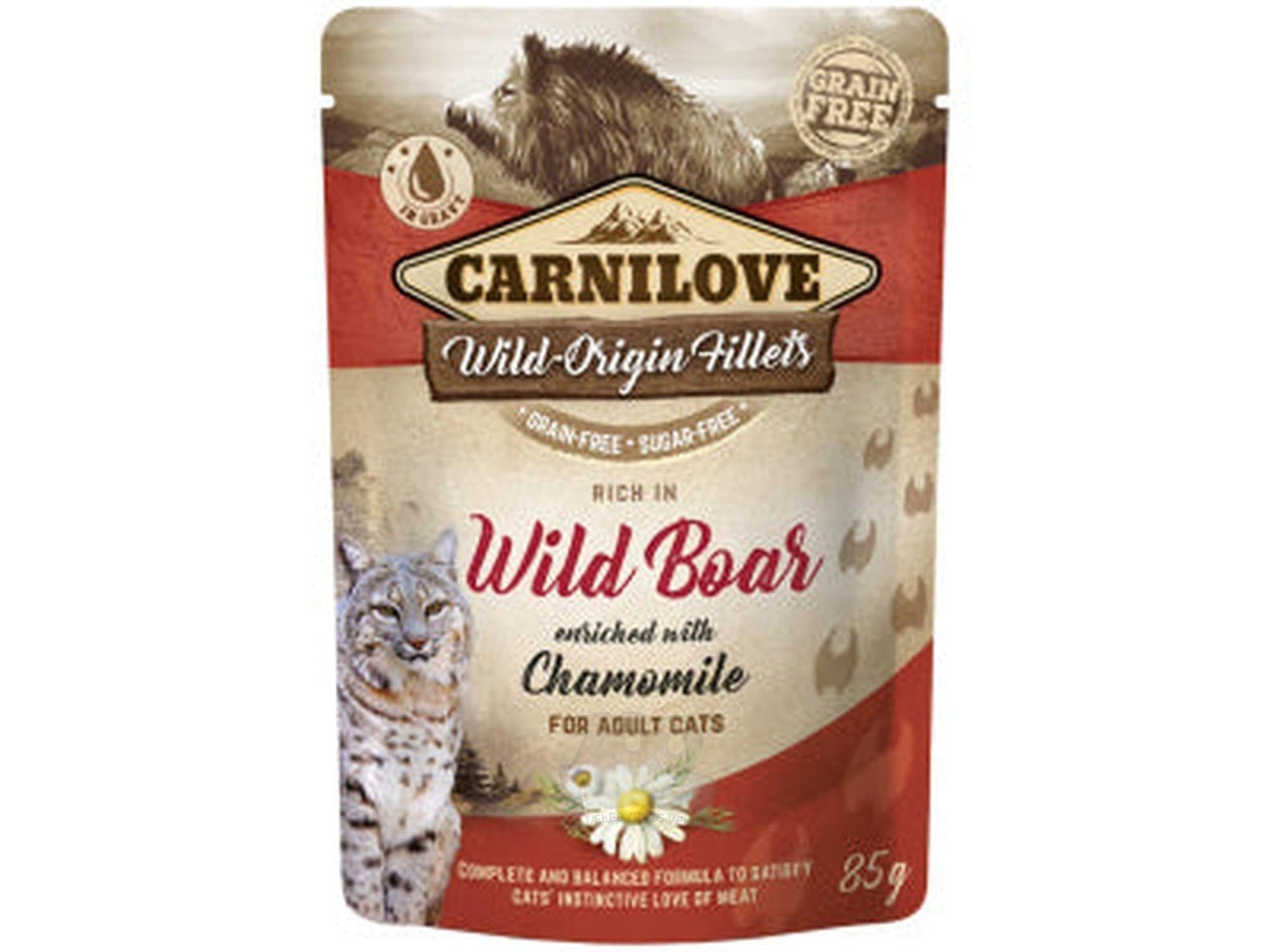 Carnilove Cat Pouch Wild Boar with Chamomile 85 g