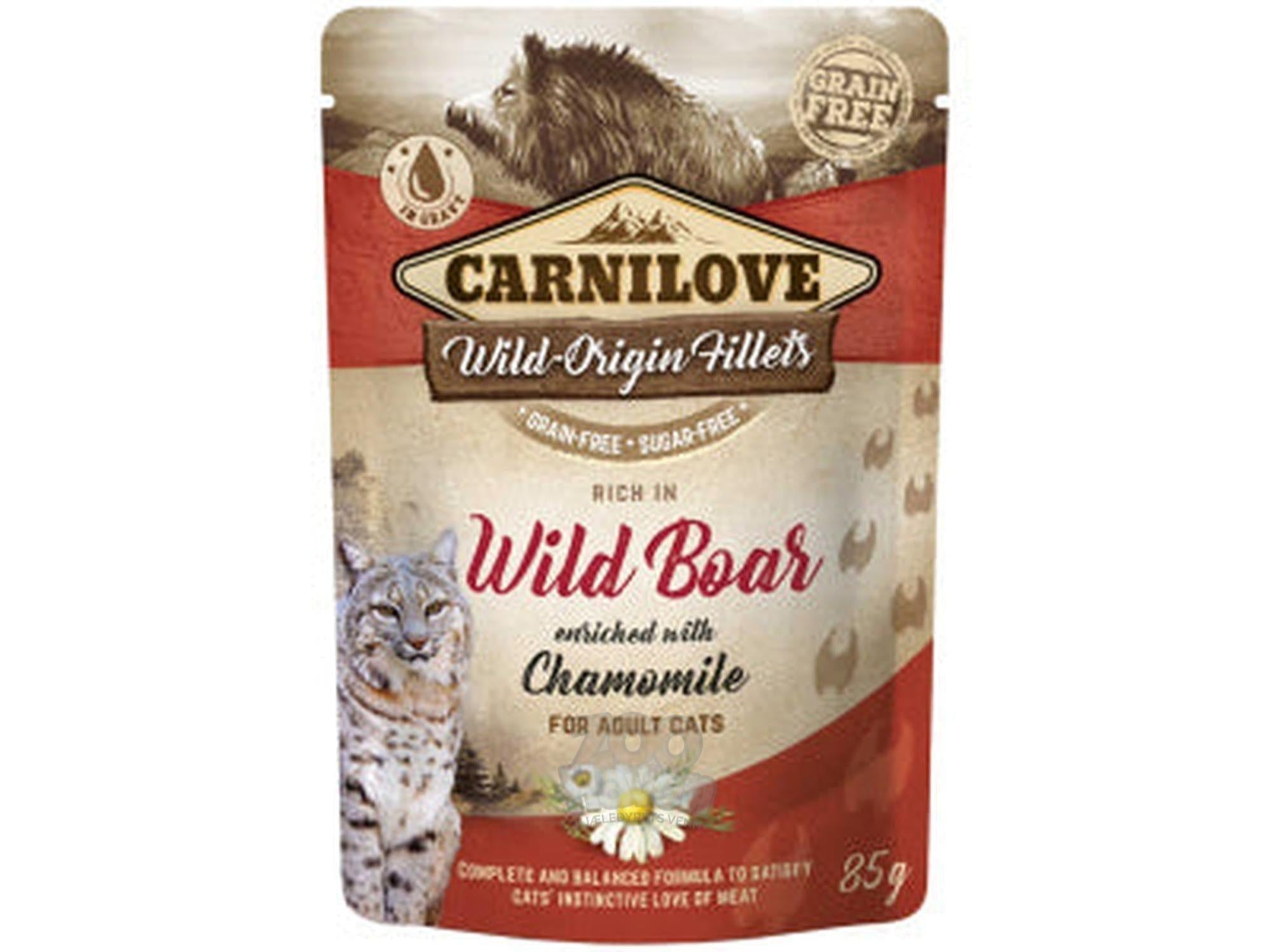 Carnilove Cat Pouch Wild Boar with Chamomile 85 g