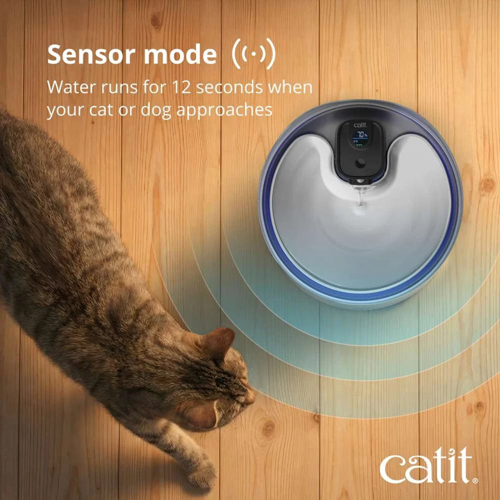 Catit PIXI Stainless Steel UV-C Drikkefontene for Katt