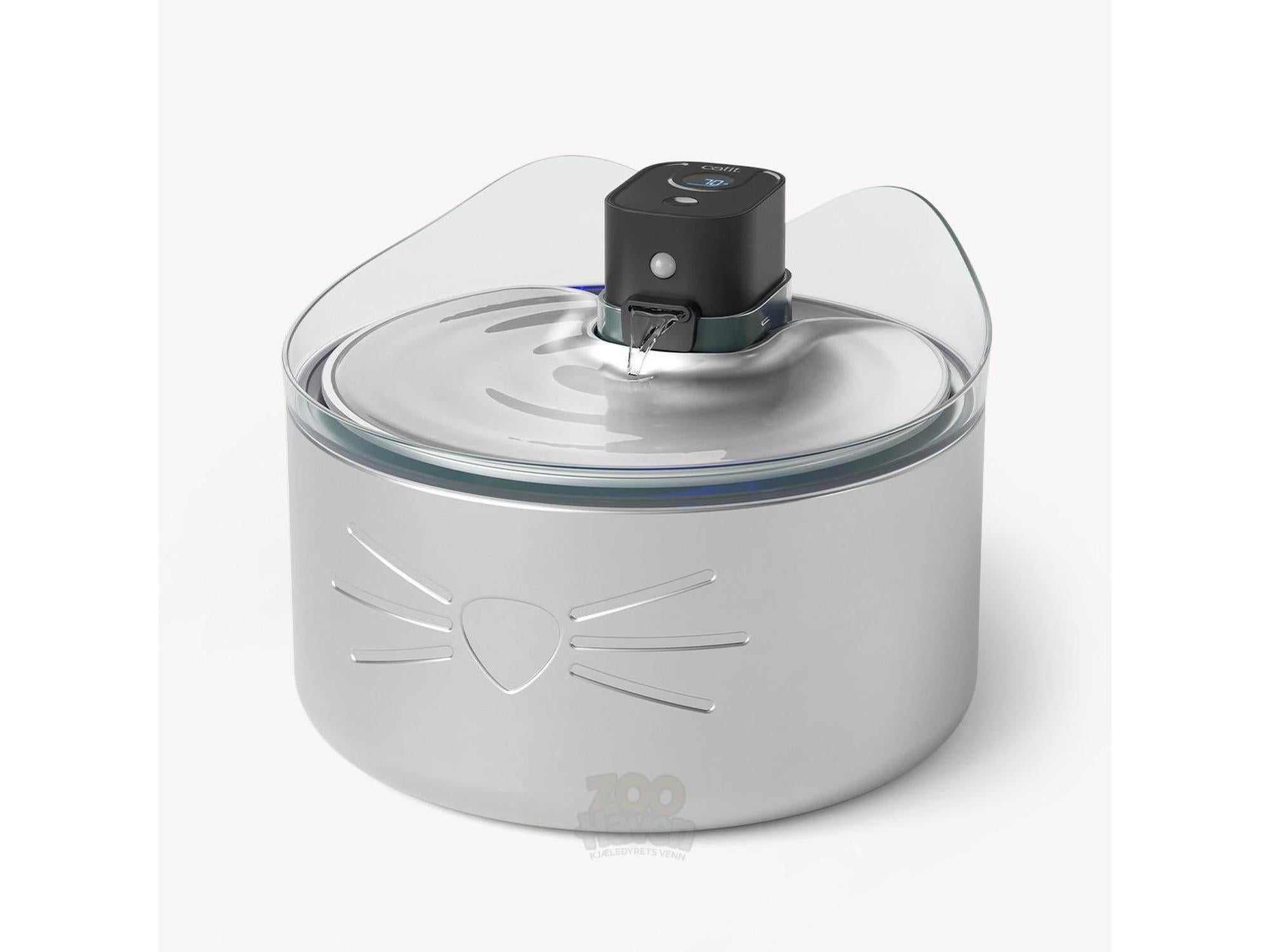 Catit PIXI Stainless Steel UV-C Drikkefontene for Katt