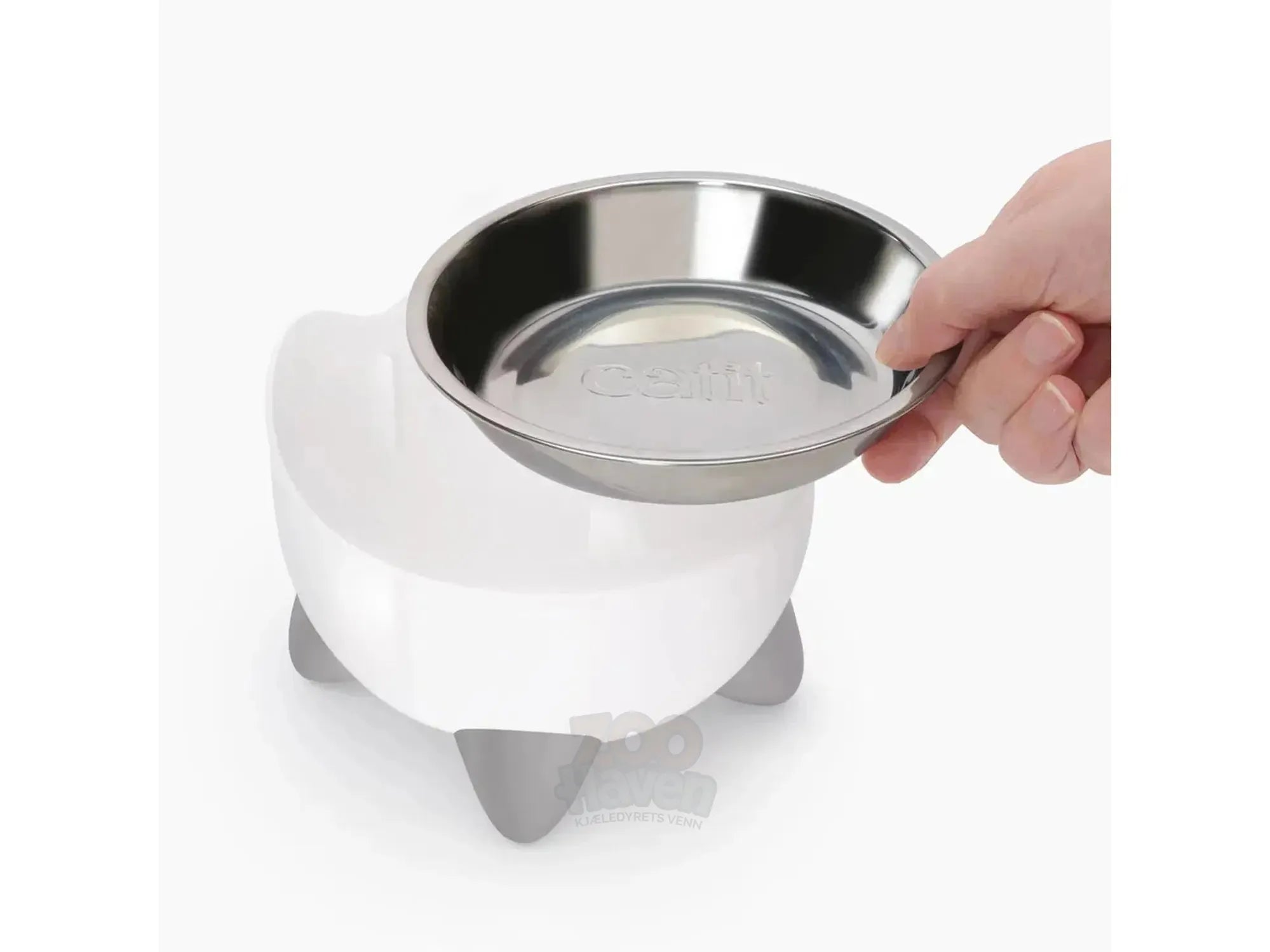 Catit PIXI vannfontene og matskål sett - Hvit