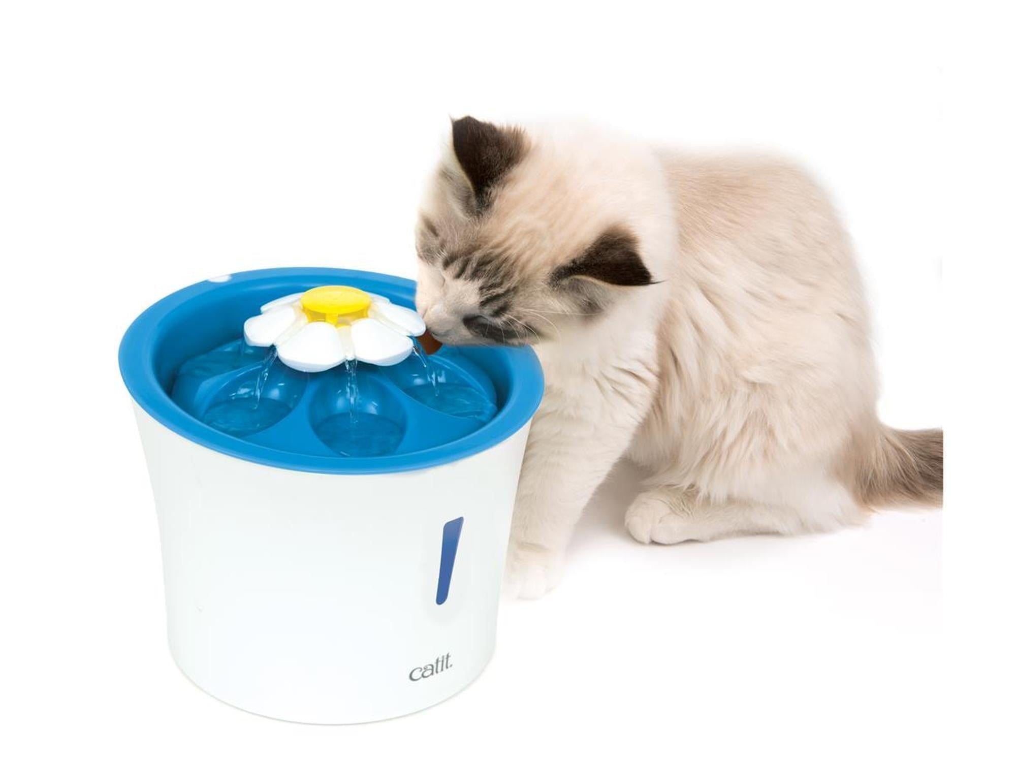 Catit Senses 2.0 Flower Fountain drikkefontene 3 liter med LED-nattlys