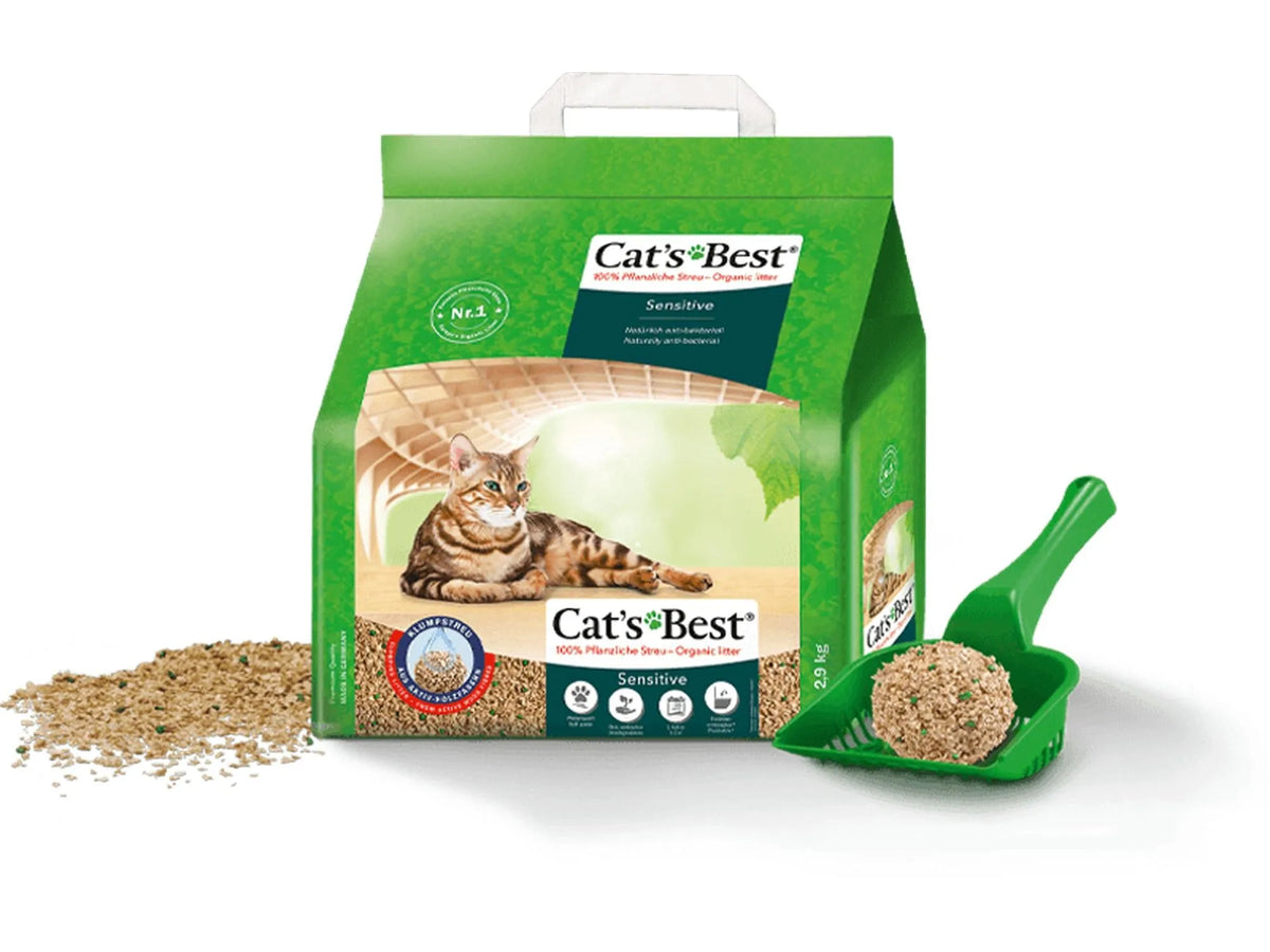 Cat's Best Sensitive – pose, kattespade og fin plantefiber