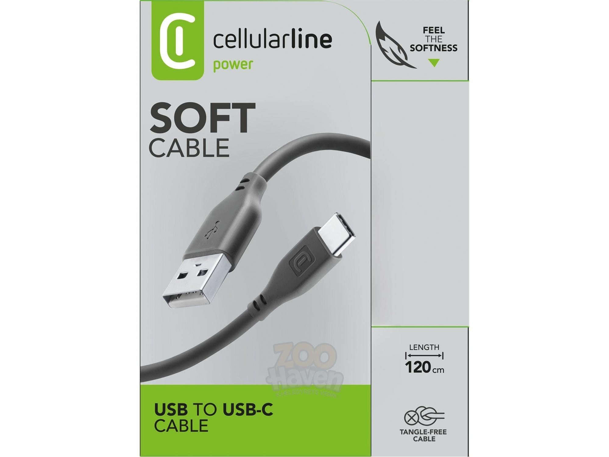 Cellularline Soft Cable lydkabel 120 cm til bilstereo