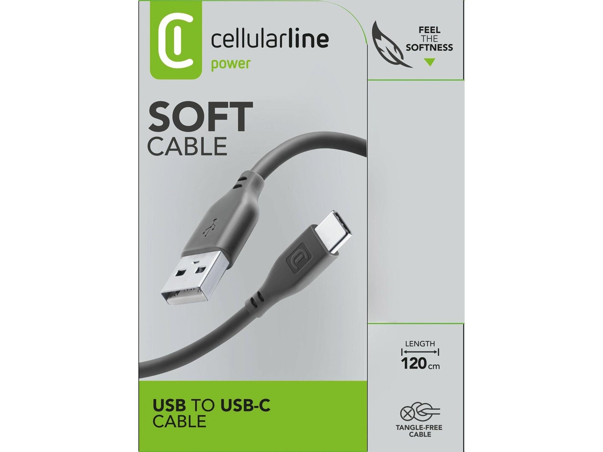 Cellularline Soft Cable lydkabel 120 cm til bilstereo