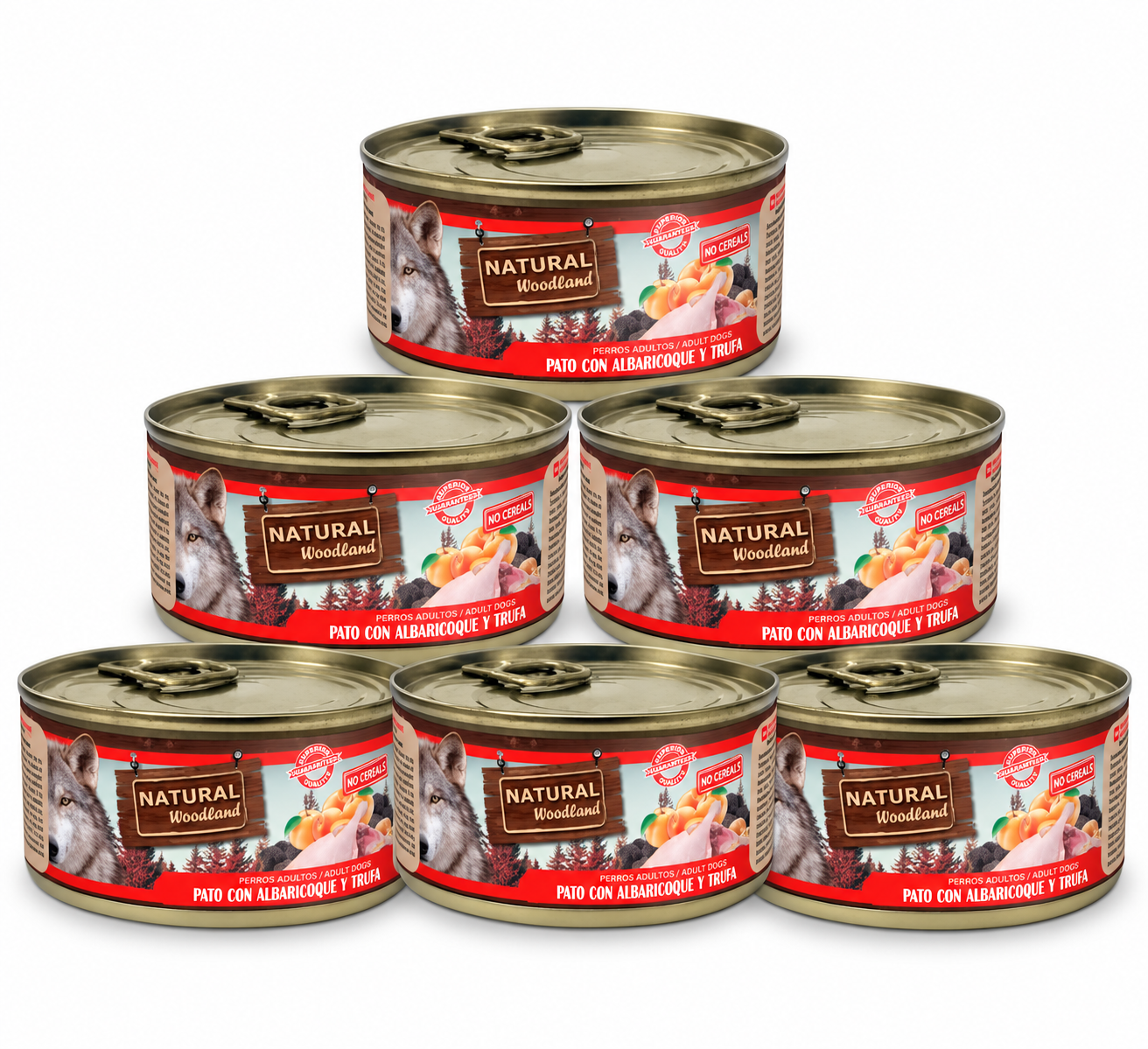 Natural Woodland And med aprikos og trøffel – Komplett våtfôr hund | 6 × 170 g