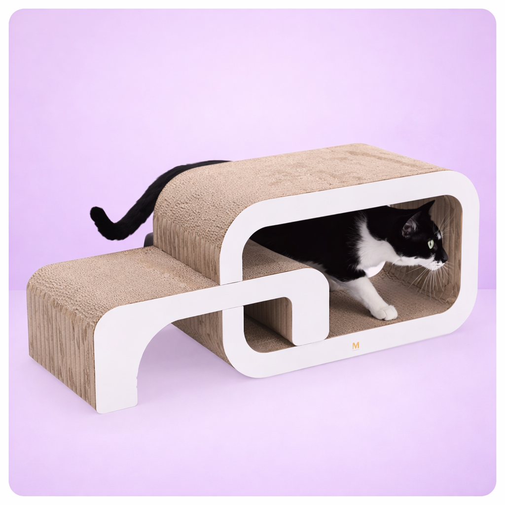 Kloremøbel med bølgepapp