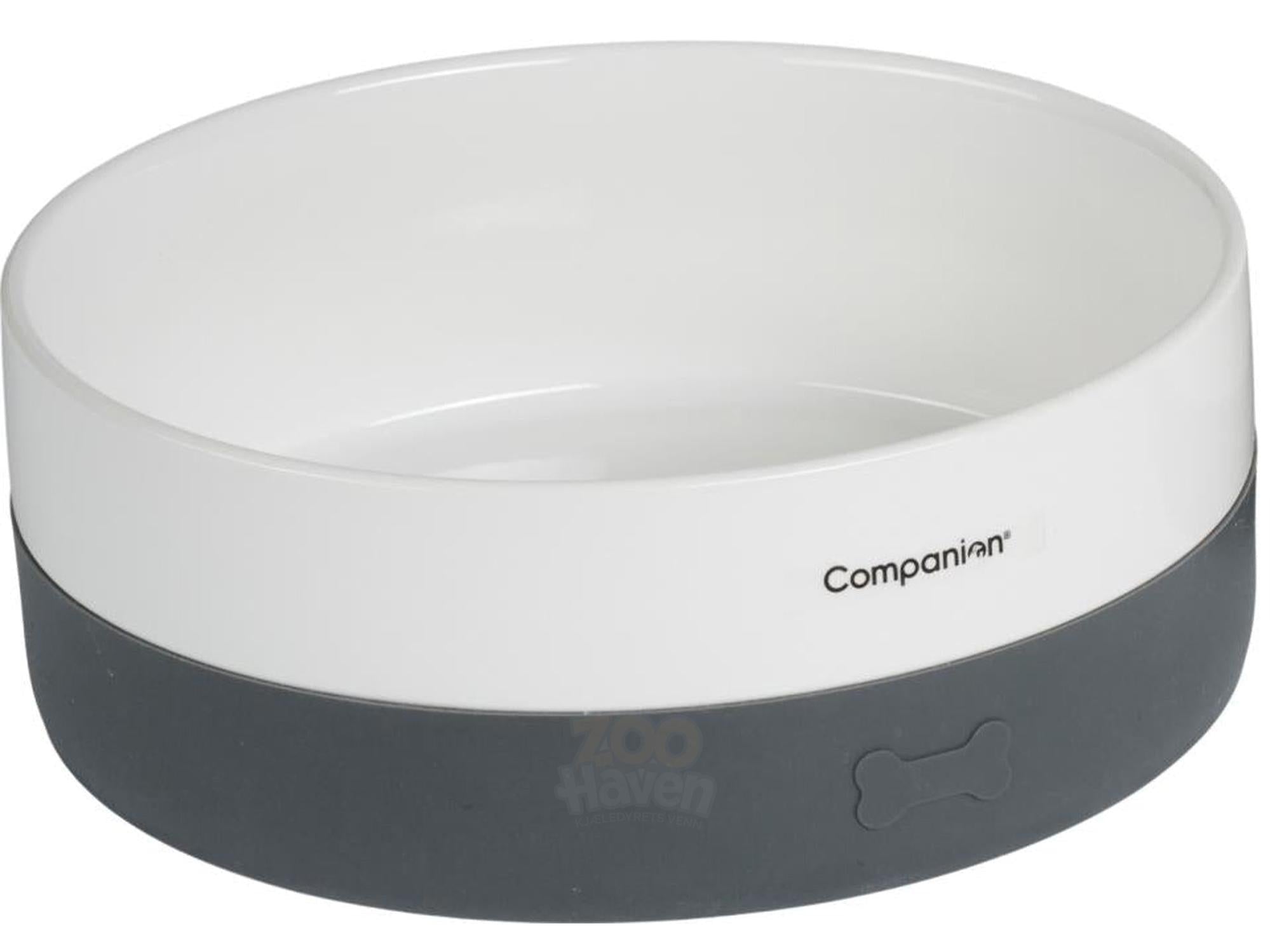 Companion Keramikkskål med Silikonbunn Grå