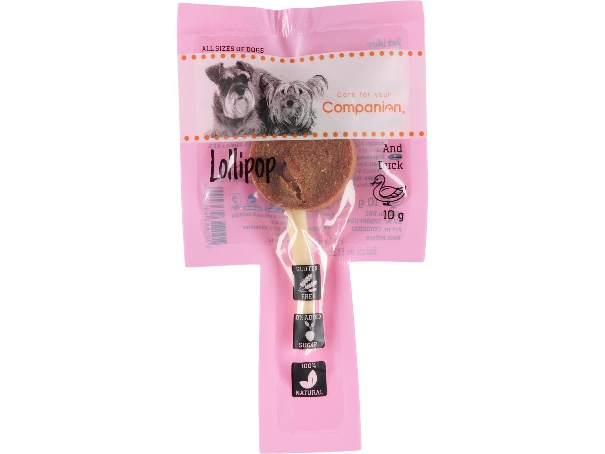 Companion Lollipop And tyggepinnesnack