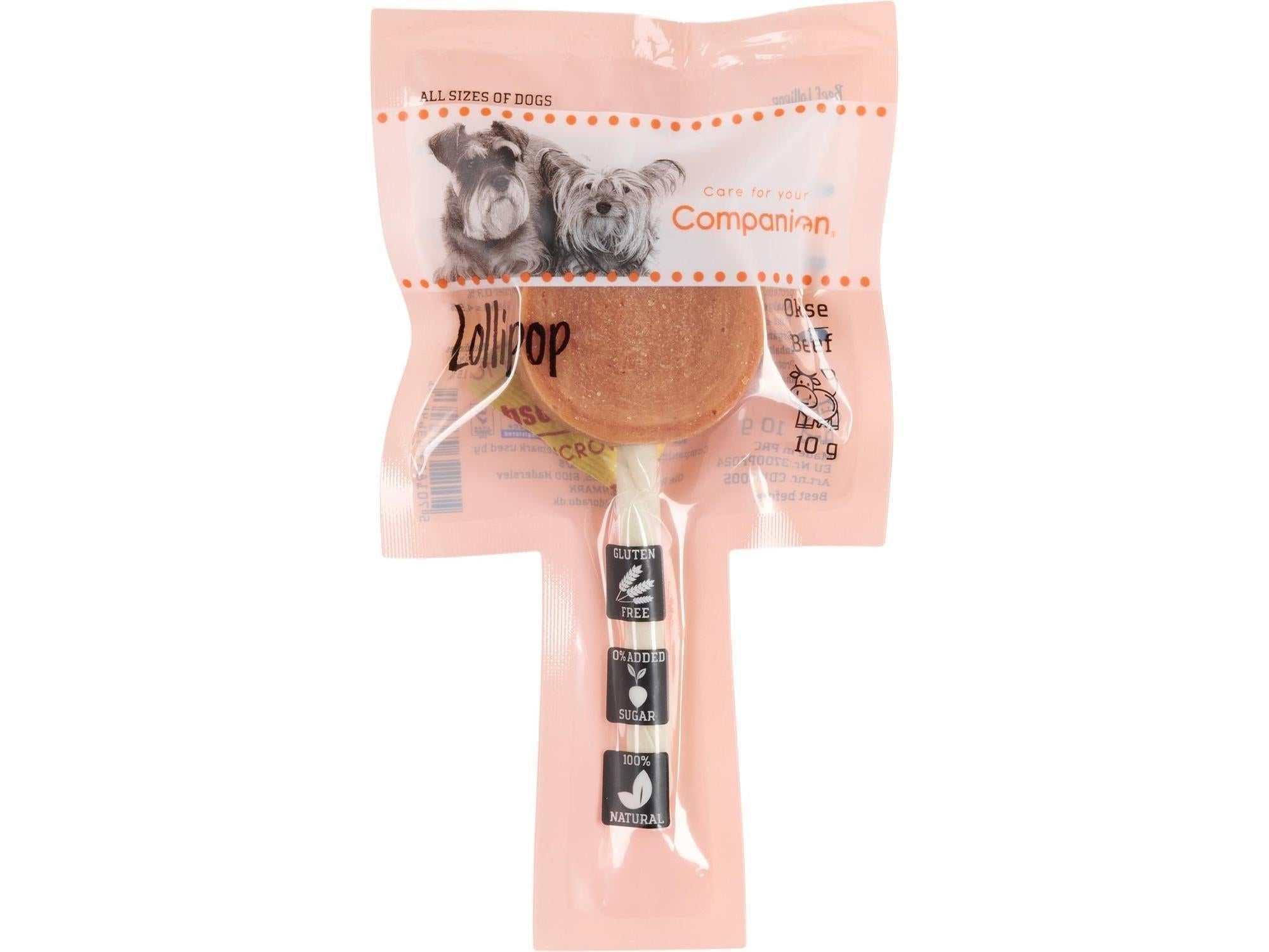 Companion Lollipop Okse tyggepinnesnack