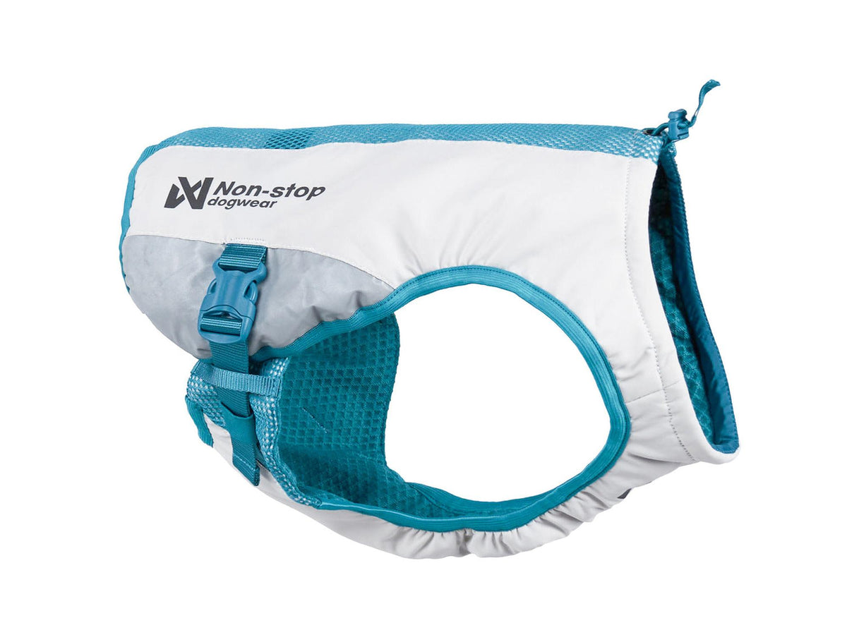 Non-stop dogwear Cooling vest kjølevest – Lysegrå/teal