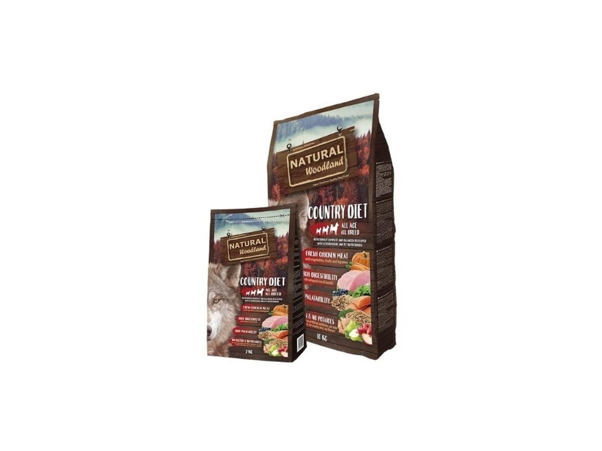 Natural Woodland Country Diet hundemat med kylling og grønnsaker