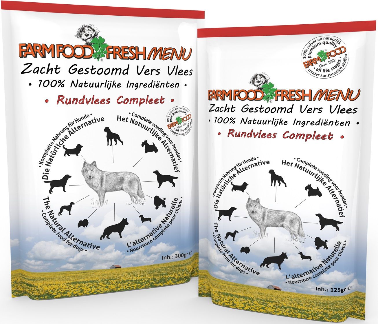 Farm Food Fresh Menu Rundvlees Compleet 125g x 16stk