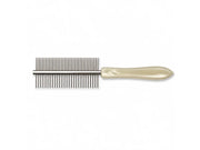 HPP Dobbelkam med Håndtak 15cm Pelskam for Hund