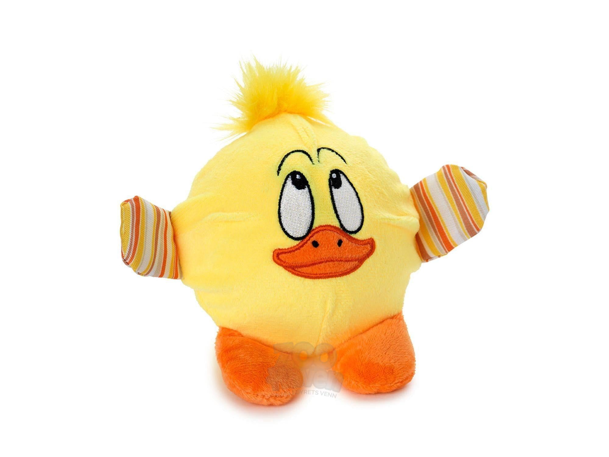 Dogman Ducke Ball Gul – Hundeleke med pip 15 cm