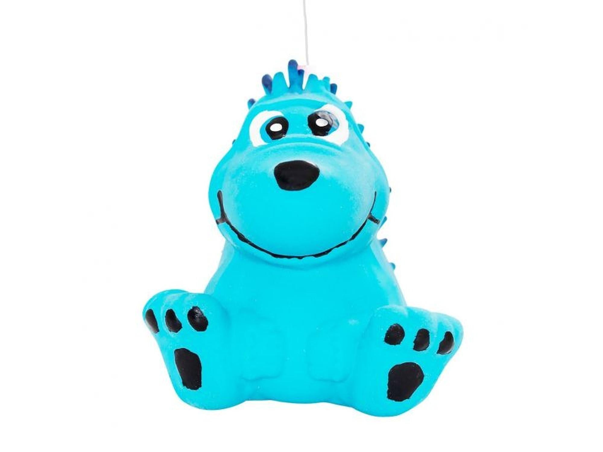 Dogman Leke Pinnsvin Turkis XS myk plysj lekety til hund