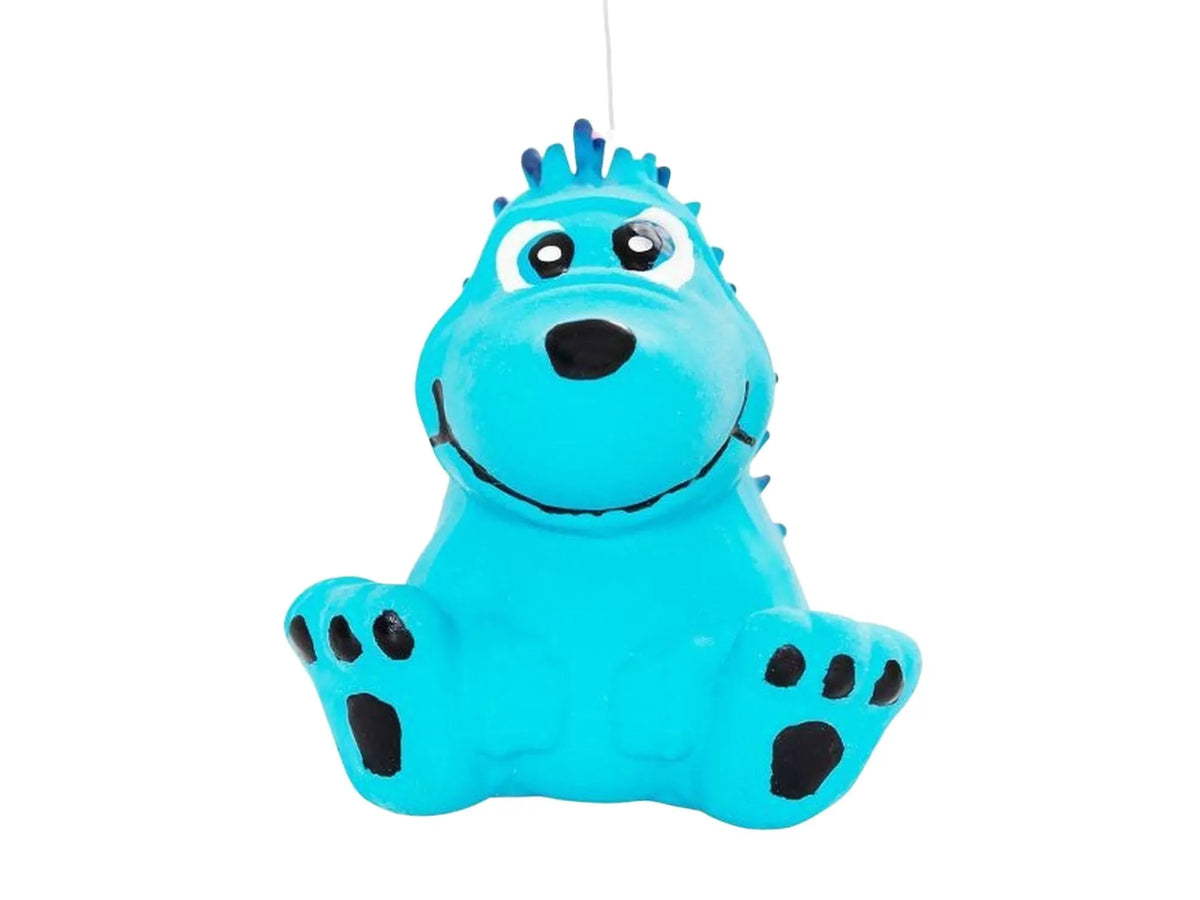Dogman Leke Pinnsvin Turkis XS myk plysj lekety til hund