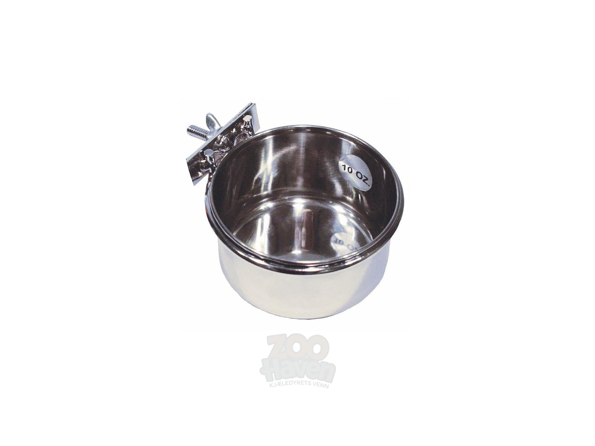 Dogman Matskål Rustfri med Skruefeste