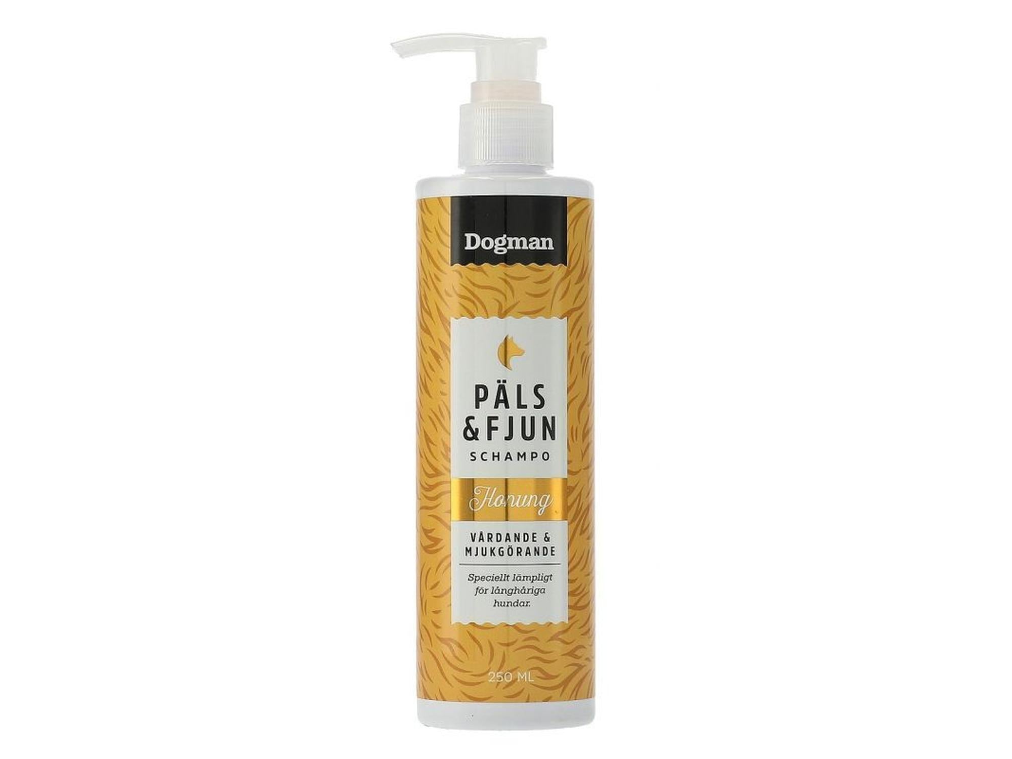 Dogman Sjampo Päls & Fjun Honning 250ml hundesjampo med honning