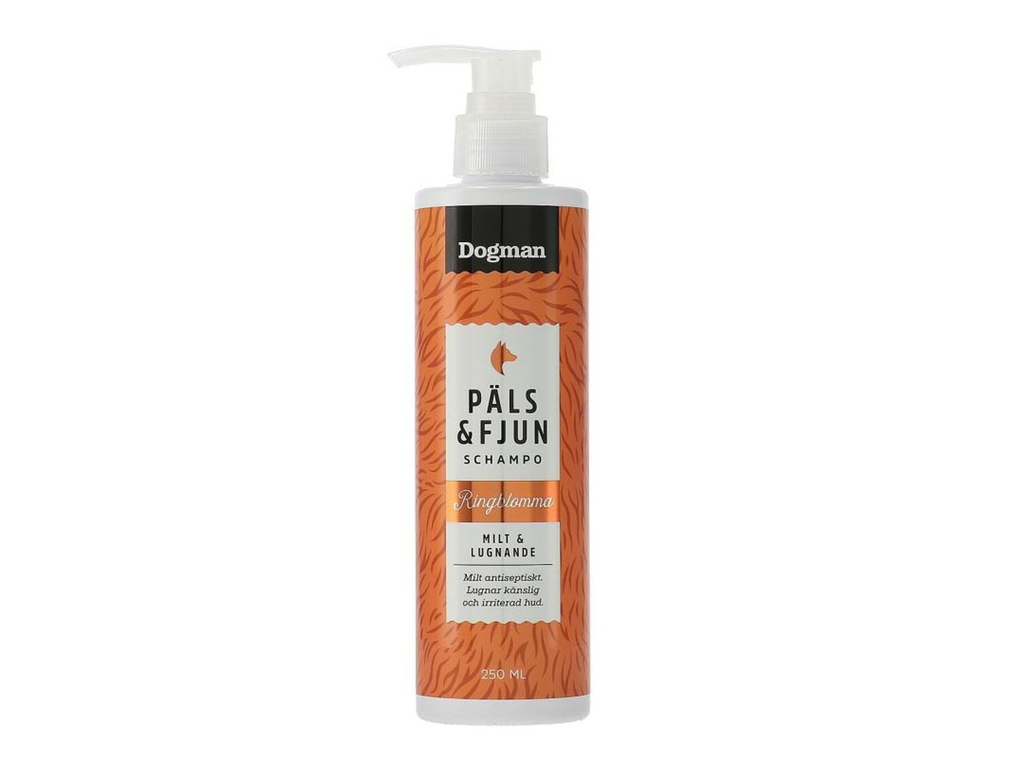 Dogman Sjampo Päls & Fjun Ringblomst 250ml mildt hundesjampo