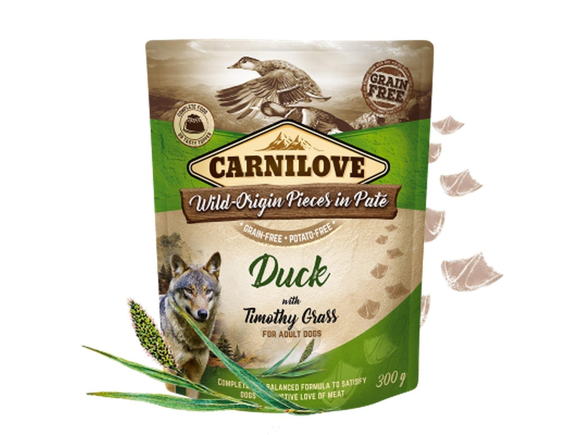 Carnilove Duck with Timothy Grass våtfôr til hund med and og timotei