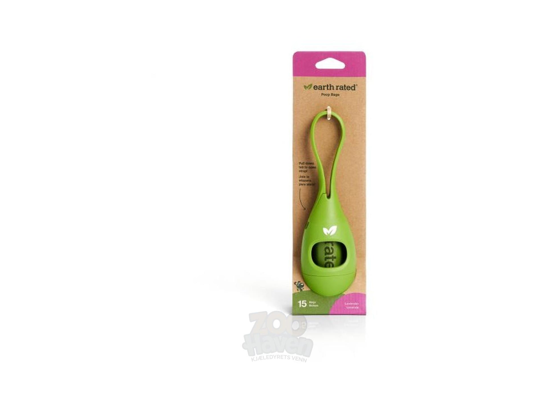 Earth Rated posedispenser med 15 hundeposer med lavendelduft