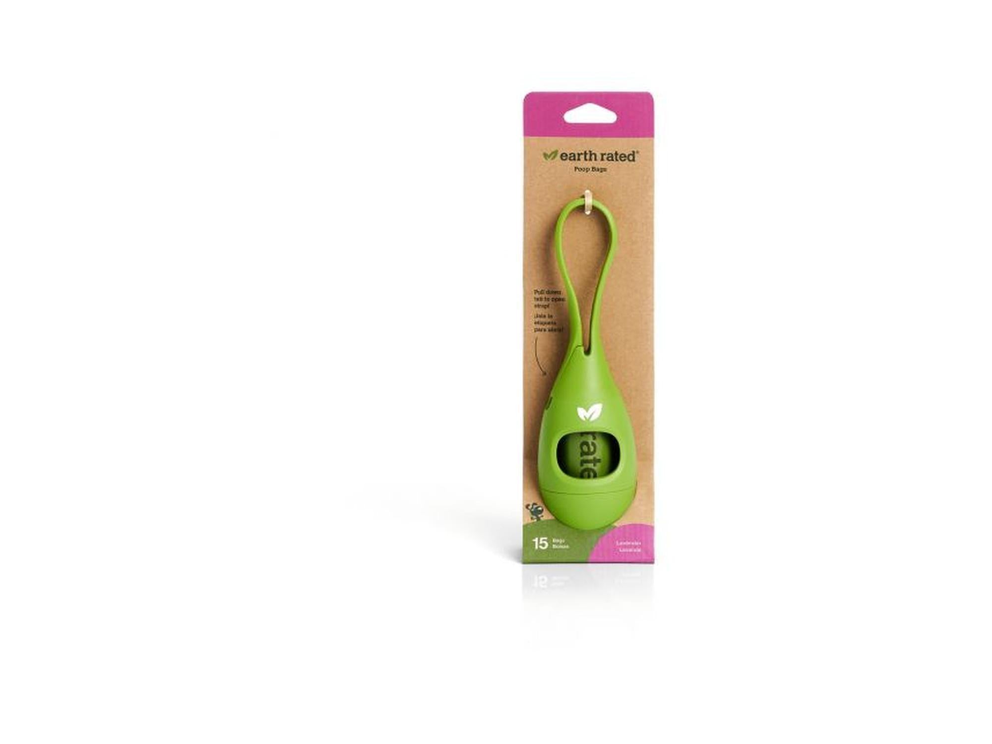 Earth Rated posedispenser med 15 hundeposer med lavendelduft