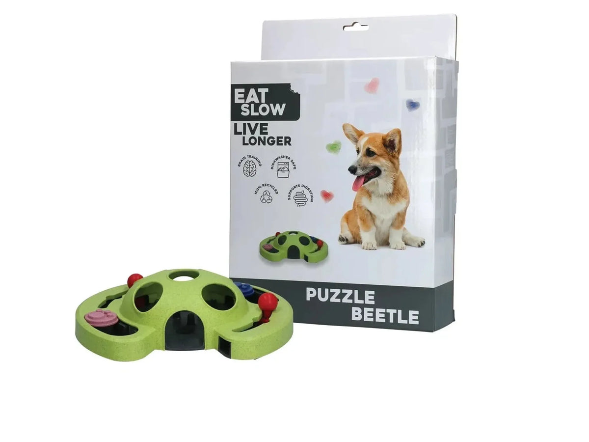 Eat Slow Live Longer Puzzle Beetle aktiviseringsleke for hund