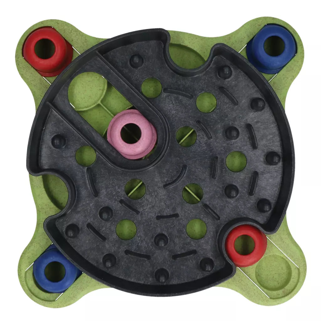 Eat Slow Live Longer Puzzle Roundabout sett ovenfra