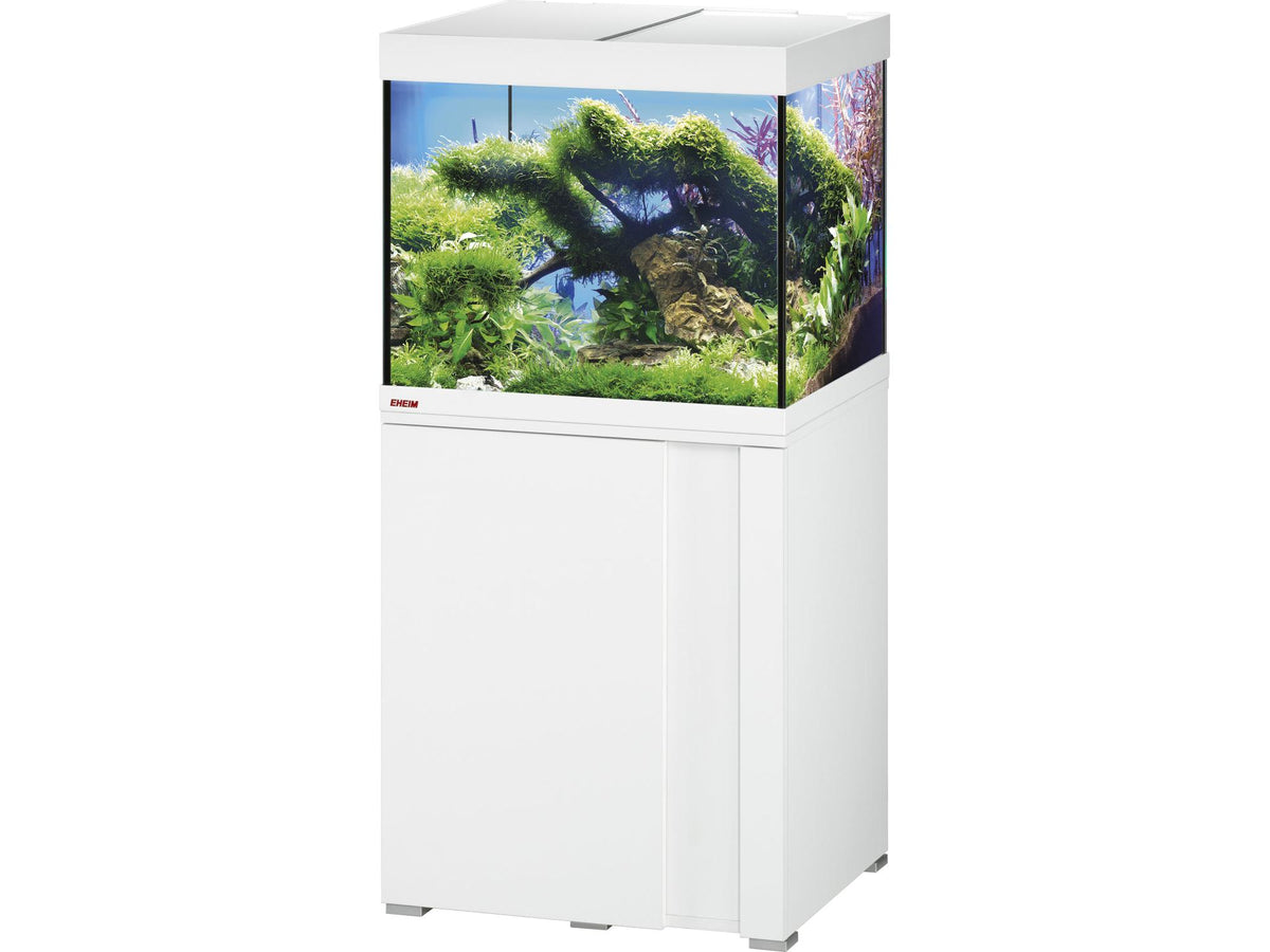 Eheim Vivaline LED 150 liter akvarium med skap – hvit