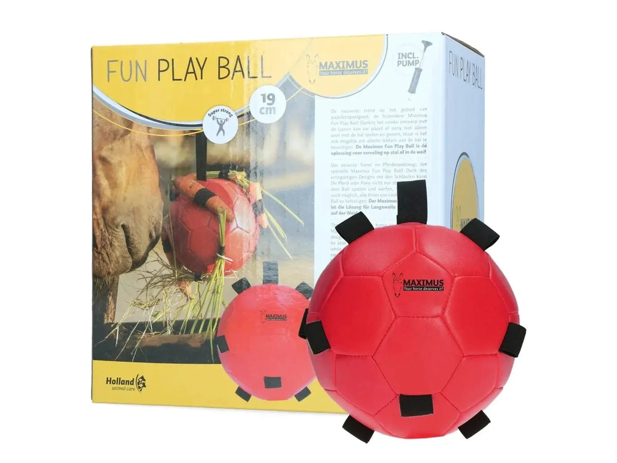 Excellent Horse Fun Play Ball Lekeball for Hest – Rød