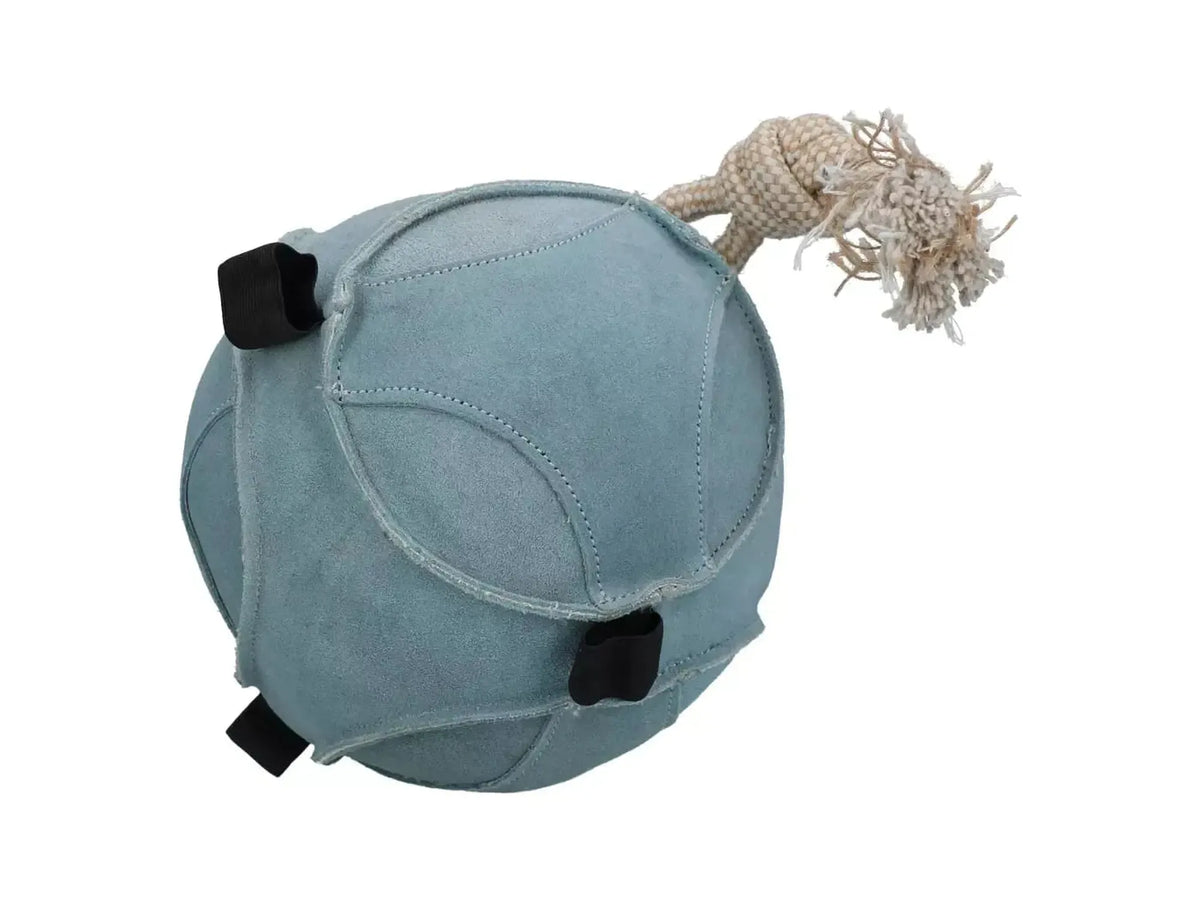 Excellent Horse Lekeball i Semsket Skinn – Blå
