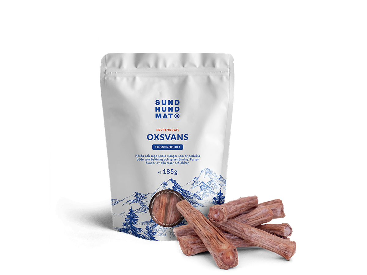 Sund Hundmat Frysetørket Oksehale 185 g