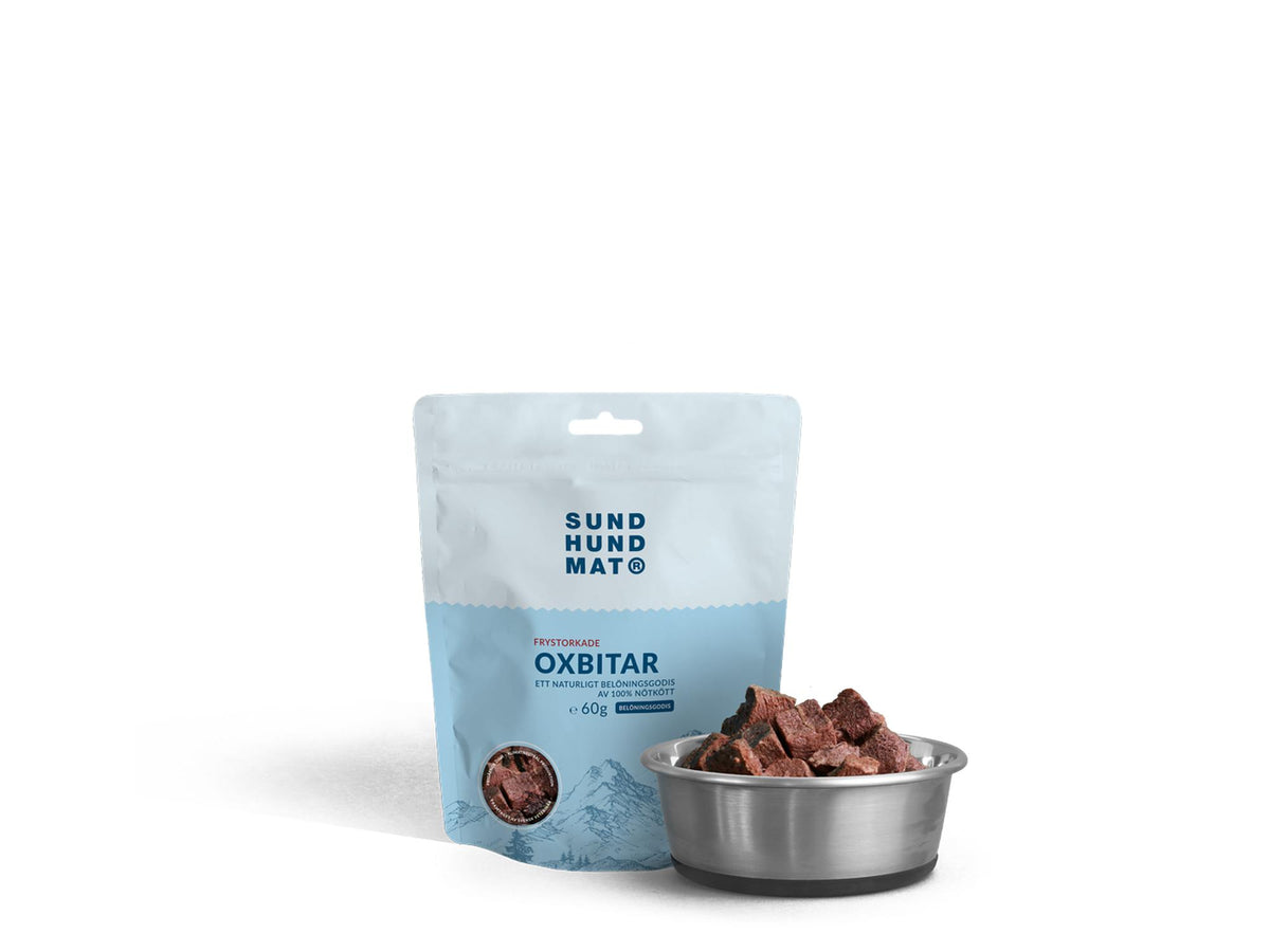 Sund Hundmat Frysetørkede Oksebiter 60 g